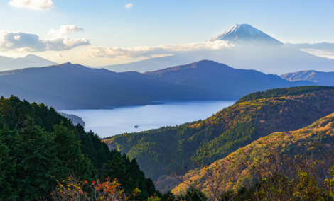 lake Ashi vaizdas