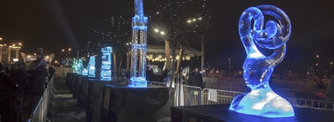 International Ice Sculpture Festival in the Jelgava