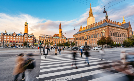 City Hall Square In Copenhagen