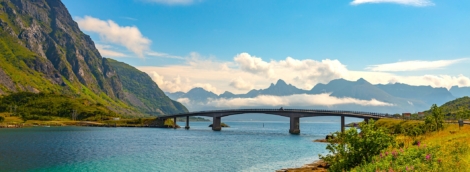 Bridge on Atlantic Ocean Road Norway