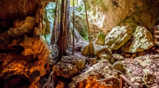 Green grotto caves in Jamaica