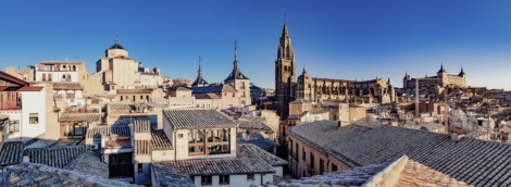 Panoramic view of Toledo, Spain